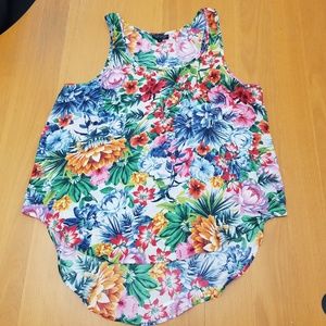 Loose Flowery Tank Top by Top Shop